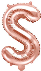 Globo de foil letra S Oro Rosa